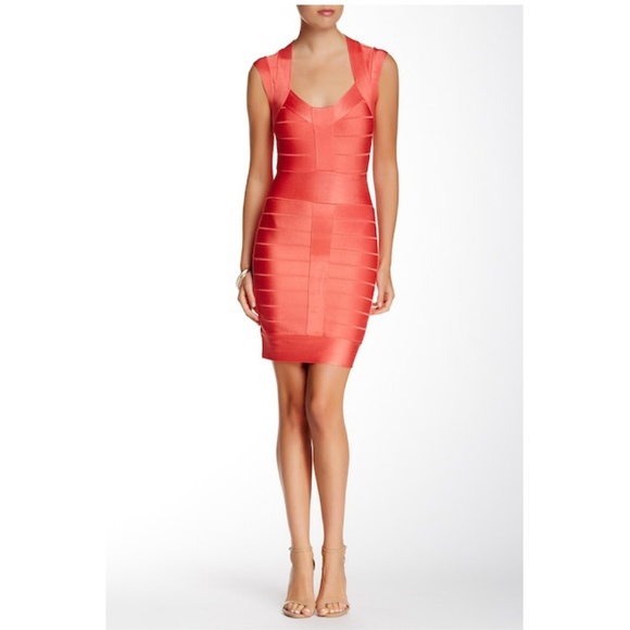 French Connection Dresses & Skirts - NEW French Connection Coral BodyCon Bandage Dress